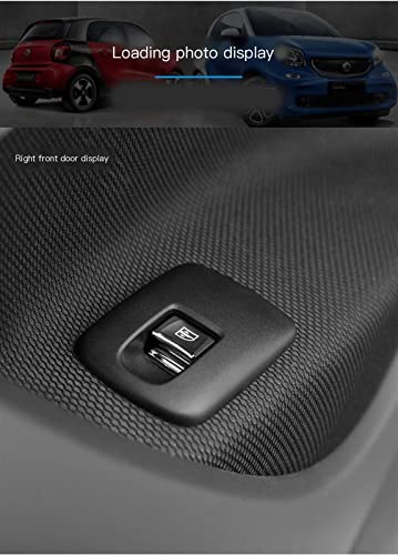 Autocollant lève-vitre Smart Forfour Fortwo 453 patch décoratif bouton intérieur argent