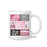 Yufansd Tazza di compleanno per una donna di 30 anni, umorismo, trent'anni, ispirazione idea regalo, festa di Natale, donna, amico, famiglia, originale, tazza di compleanno per lei (30° anniversario)