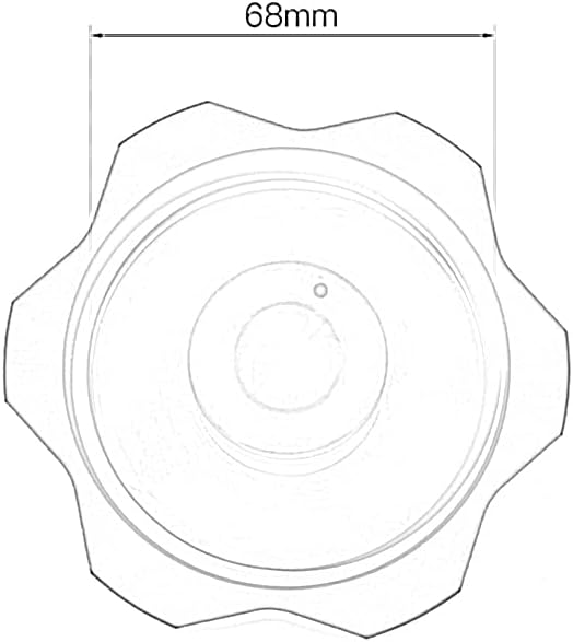 PROCNC 68mm ATV Aluminum Gas Cap Fuel Cover Tank Cap Fit for Yamaha YZF450 2003-2017 Kawasaki KX250 2005–2018 KX250F 2006–2018 KX450F 2006–2018 KLX450R 2007-2018 (Red)
