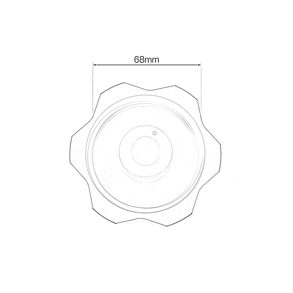 PROCNC 68mm Aluminum Gas Cap - Fits Yamaha YZF450 & Kawasaki KX/KLX Models (Red) - View #4