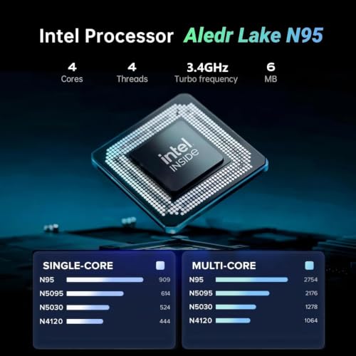 Image of 2026 Laptop 15.6 inch HD IPS Display Laptop with N95 Processor, Laptops 16GB RAM 256GB SSD Work Laptops UHD Graphics, Student Laptop Business Computer Light&Thin, Metal Shell, Webcam, Win, Type-C, USB3.2