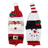 Durable: las bolsas de regalo de botella de vino de gnomo de Navidad se pueden lavar y reutilizar. Estas fundas para botellas de vino están hechas de hilo de lana suave, suave y delicado, no se desvanecen ni se desvanecen, muy adecuadas para las fiestas navideñas.