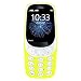 Nokia 3310 3G - Unlocked Single SIM Feature Phone (AT&T/T-Mobile/MetroPCS/Cricket/Mint) - 2.4" Screen - Yellow - U.S. Warranty