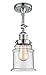 Innovations 201F-PC-G184 1 Light Semi-Flush Mount, Polished Chrome