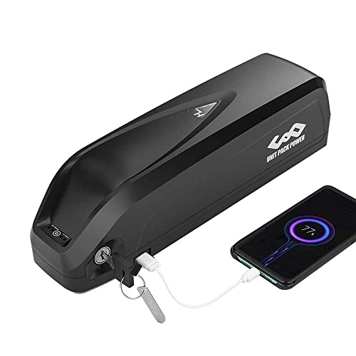 Unit Pack Power Ebike Battery 48v 15AH with Charger, USB Port, Lithium Electric Bike Battery for 1500W 1000W 750W 500W 250W Motor (Bafang, AW, most ebike conversion kit)