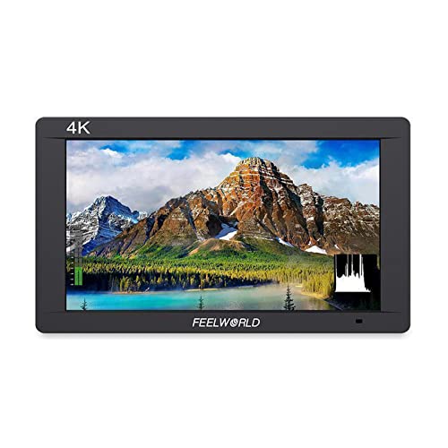 FEELWORLD FW703 7�C���` 1920x1200 IPS �t��HD �f�W�^����჌�t�J���� �t�B�[���h���j�^�[ 3G SDI 4K HDMI ���͏o�� �r�f�I�A�V�X�g �s�[�L���O�t�H�[�J�X �q�X�g�O�����t��