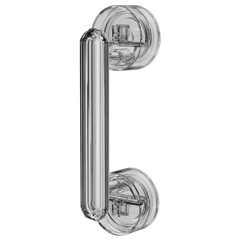 Image of ELMVIA Plastic Suction Cup Handle Glass Door and Window Handles Bathroom Sliding Door Handles Refrigerator Door Handles Cabinet for Home Decor - Transparent ( Pack of - 1 )