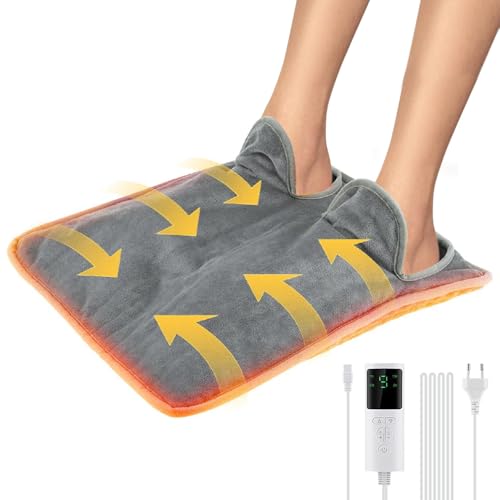 Fußwärmer Elektrisch, Afenau 40x40 Elektrischer Fußwärmer mit 9 Heizstufen 4 Timer, Maschinenwaschbar Beheizbare Fußmatte, Fusswärmer Elektrisch für Fuß, Rücken Und Ganzkörper Fußwärmer Elektrisch, Afenau 40x40 Elektrischer Fußwärmer mit 9 Heizstufen 4 Timer, Maschinenwaschbar Beheizbare Fußmatte, Fusswärmer Elektrisch für Fuß, Rücken Und Ganzkörper
