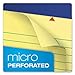 Esselte TOP20280 Ampad 20-280 Evidence Recyc. Perf 8-1/2x14 Legal Rule Pads, Margin, Canary, 50 Shts, Dozen