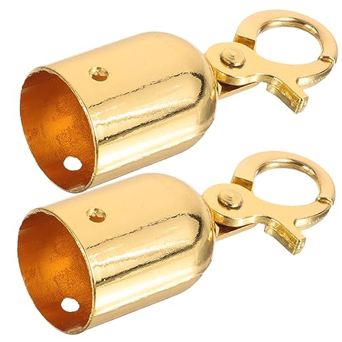 OSALADI 2 Pièces Butée De Fin De Corde Mousqueton Dextrémité De Cordon Raccords De Corde De Platelage Butée Dextrémité De Corde Embout De Corde Petit Acier Inoxydable Crochet En Métal