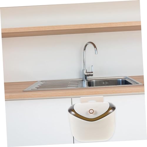 Caneca de Basura Colgante Pequeña para Cocina Blanca miniatura 2