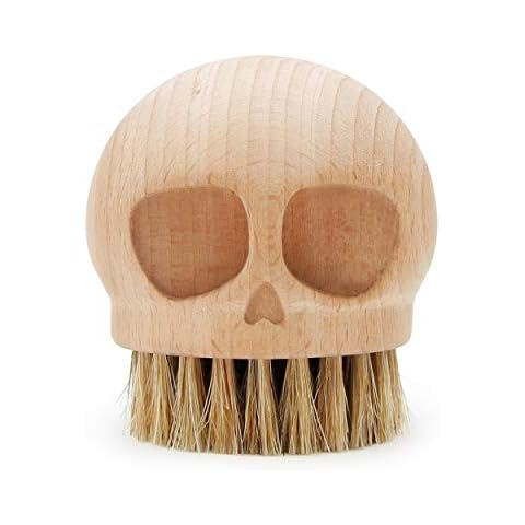 Suck UK Skull Brush Nail Brush | Shoe Brush | Cleaning Brush | Scrub & Polish Cover