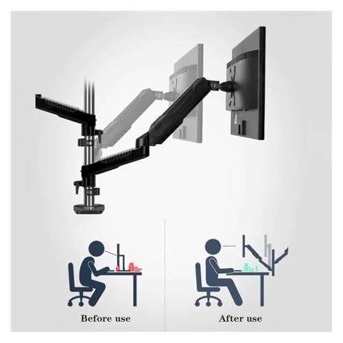 Support double moniteur 15-27 pouces de bureau VESA 75 100