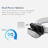 WUBEN H4 Head Torch Rechargeable Torch, 800 Lumens Super Bright Torch, IP68 Waterproof Headlamp With Motion Sensor, Headtorch Flashlight 10 Modes with Red Light, for Camping, Running, Fishing & Hiking - Image 7