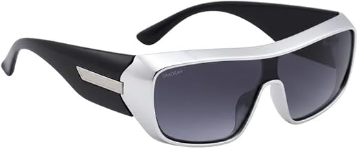 ZAADRAN Persian Aviator Shape Sunglass Metallic Designed With Gradient Lens 100% UV Protected For Men Women