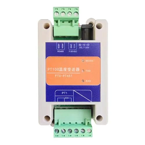 PT100 Resistance Temperature Sensor Transmitters Module RS485 Isolated Industrial Modbus RTU High Precision 2 4 8 Channel(1 Channel)