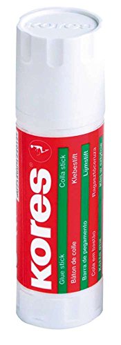 Kores Glue Stick, Solid, Washable, Non-Toxic, 40g (Pack of 6)