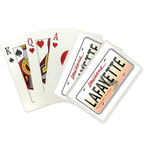 Juego de 52 naipes tamaño póker Lafayette Louisiana miniatura 2