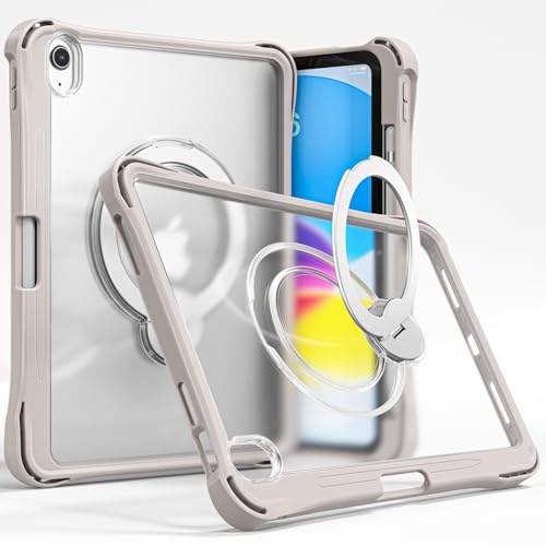 Étui iPad Pro 11 avec support métal et coque silicone kaki