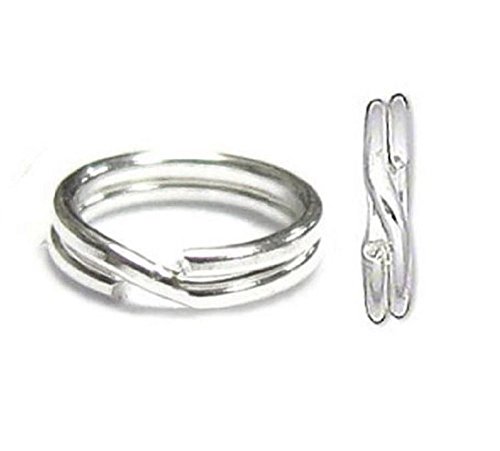 20Pcs Adabele Authentic 925 Sterling Silver 6Mm Split Jump Ring Round Open Connector (Wire 0.7Mm/21 Gauge/0.028 Inch) For Charms Jewelry Craft Making Ss276-6 #TOP2