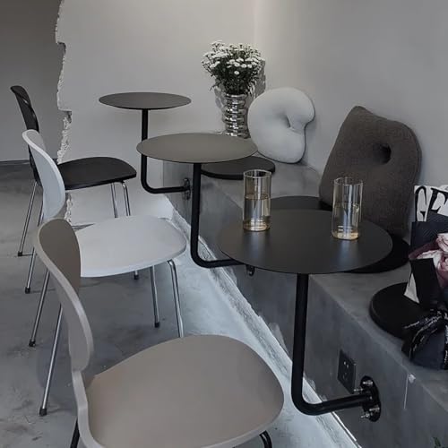 Mesa redonda de pared flotante y moderna para comedor pequeño y bar 3