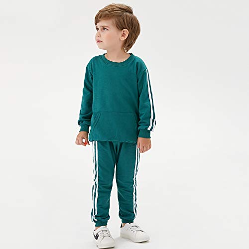 Joycebaby Unisex Baby Boys Girls Tracksuit 2-Piece Tricot Sweatshirt Jacket and Pant Active Clothing Set4