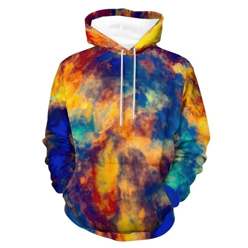 Hoodie jaune UMENG unisexe S en molleton confortable pour homme et femme