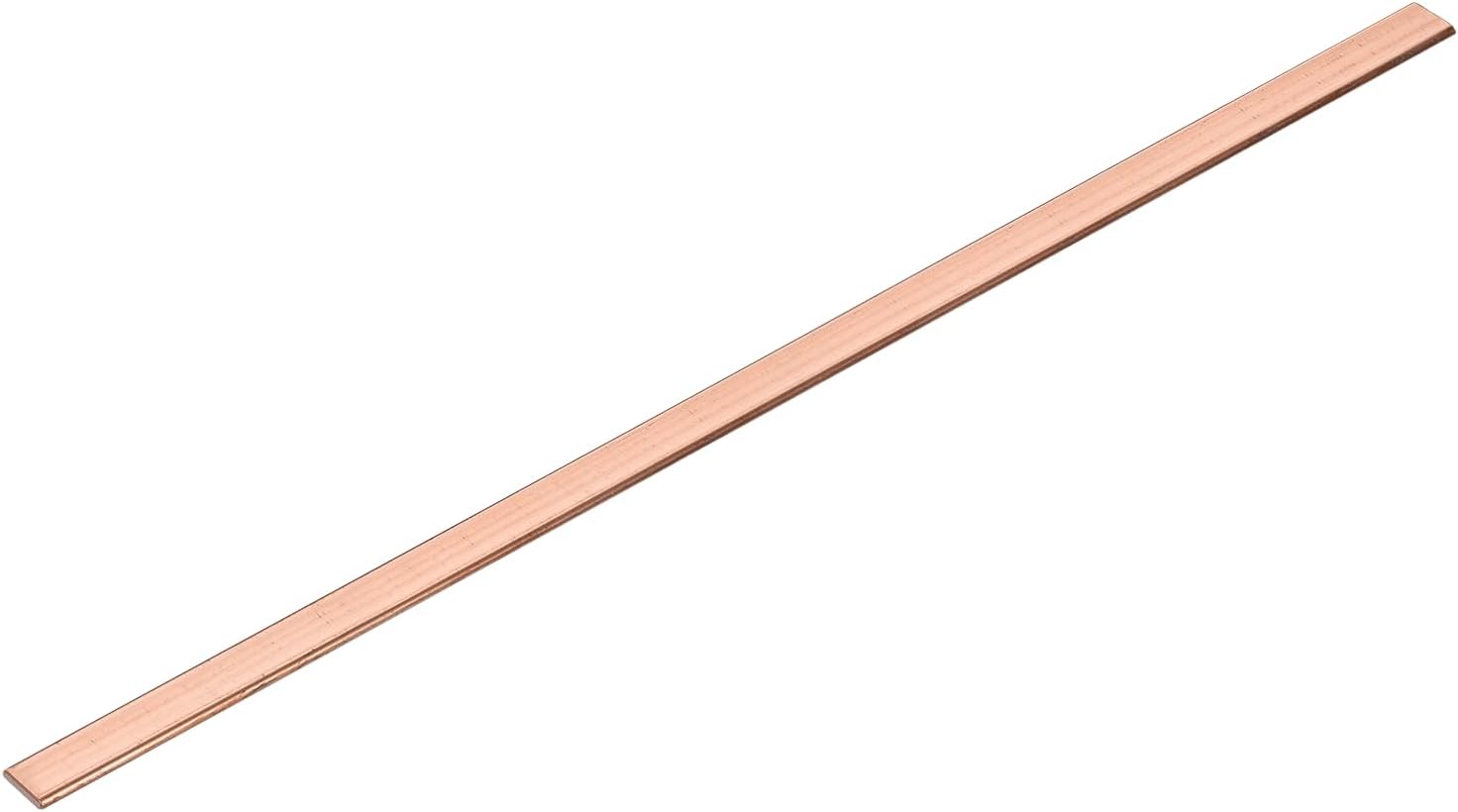 uxcell Copper Flat Bar, 1/8" x 0.5" x 13'' C110 Solid Copper Bus Bar Stock Plate Solid Metal Sheets for DIY Crafts, Repairs, Electrical (3mm x 12mm x 330mm)