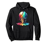 Baseball Ice Cream Ball Baseball Boys Youth Watercolor Lover Pullover Hoodie