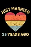 Photo Gallery just married 35 years ago: wedding anniversary gift for wife and husband, 35 years of marriage journal notebook, size 6x9 inches with 120 pages Photo Gallery just married 35 years ago: wedding anniversary gift for wife and husband, 35 years of marriage journal notebook, size 6x9 inches with 120 pages