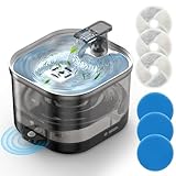 Accokids Cat Water Fountain Cordless, Pet Drinking Fountain for Cats Indoor Detachable Tank Cat Fountains for Drinking, 2.0L/68oz Automatic Water Dispenser for Cats, Dogs, Multiple Pets(3 Filter)