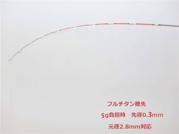 Amazon | 筏カセ竿 ハーフチタン 筏竿 ソリッド穂先 先径0.3mm