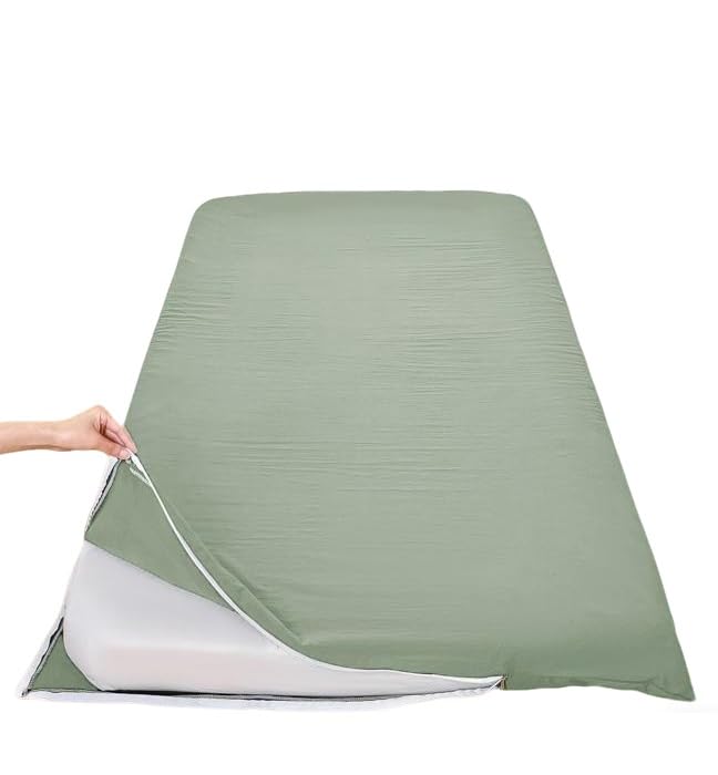 Funda de futón lavable a máquina con protección elegante para colchón de suelo individual y Queen