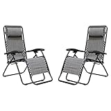 Caravan Sports Infinity Zero Gravity Chair - 2 Pack, Grey