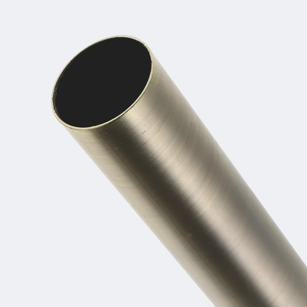 BOULET Kit barre à rideaux 3m00 Tendance 28mm Mur Chapeau Bronze