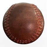 Geoffrey Baseball TAN Leather with RED Stitching | Retro Hand Stitched