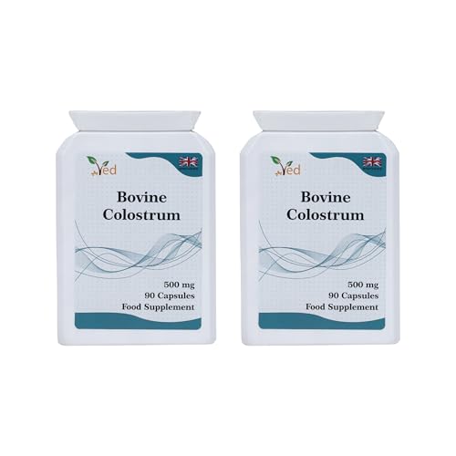 Suplemento para colostro bovino | Suporta o sistema imunitário e o crescimento muscular, 500 mg x 180 cápsulas.