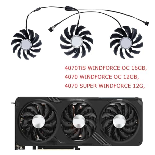 RTX 4070 SUPER EAGLE OC Ventilador Triple PLD08010S12HH para RTX 4060Ti WINDFORCE 6