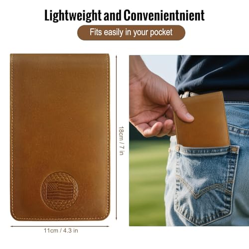 iSamzan Genuine Crazy Horse Leather Holder