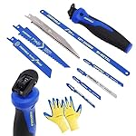 8-In-1 Multi Blades Hand Saw, Mini Blade Quick Change Mechanism, Drywall Cutter Saw, for Cutting Drywall, Sheetrock, Wood, Metal, Plastic, Plywood.