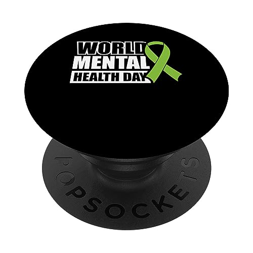 World Mental Health Day PopSockets Swappable PopGrip, Black