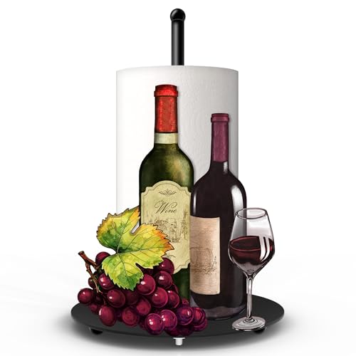Hexagram Wine Kitchen Bar Decor Wine Paper Towel Holder