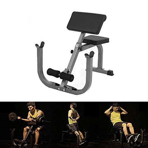 Fitness Preacher Curl Bench Dumbbell Rack Barbell Stand Preacher Curl Weight Bench for Bicep Arm Curl Training Isolated Barbell Dumbbell Biceps Station Roman Chair Home Exercise Machines