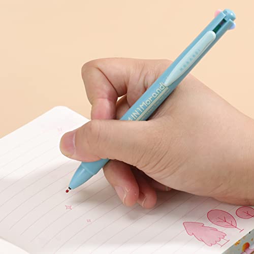 6Pcs 4-In-1 Colored Pens,0.5 Multicolor Ballpoint Pen,Fine Point Smooth Writing Pens,Kawaii Pens For Writing Journaling Taking Notes School Office Home (Style-1) #TOP3