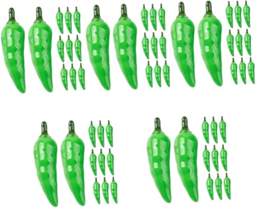 Verduras artificiales tipo mini chile picante falso para vitrinas 2