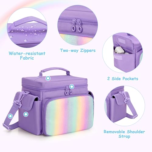 Bolso para Toniebox morado para evitar pérdidas de cables y auriculares 4