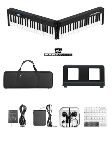 Amazon | 電子ピアノ 折りたたみ 88鍵盤 ポータブル 軽量 コンパクト