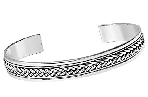 Treasure Bay Bracelet jonc classique en argent sterling 925 pour homme, taille unique, Argent sterling, Sans pierre Cover