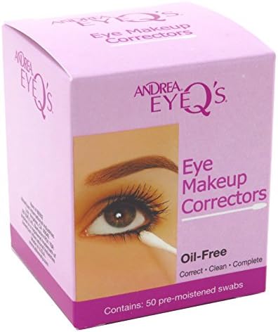 Andrea Eye Q's Eye Make-Up Correctors Swabs 50 Count (2 Pack)