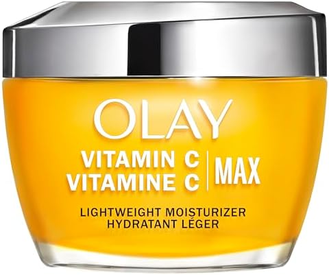 Olay Vitamin C MAX Face Moisturizer, Brightening Cream for Women, Hydrating, Evens Tone, Dark Spot & Hyperpigmentation Reduction, Glowing Skin Care - Niaciniamide, Peptides, 50 mL